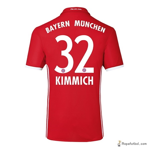 Camiseta Bayern de Múnich Replica Primera Ropa Kimmich 2016/17 Rojo